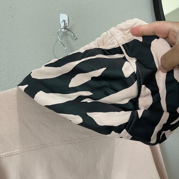 Adidas Stella Mccartney ASMC FZ Hooded Sweatshirt Zip Up Blush Black Size XS - Picture 8 of 10